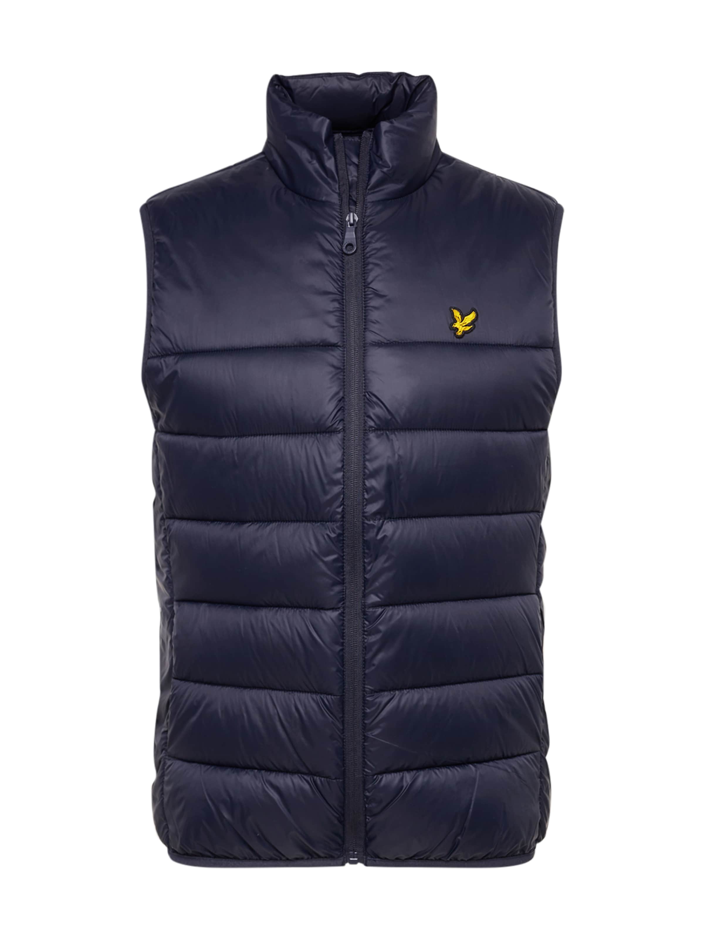 Lyle & Scott Bodywarmer 'Wadded Gilet' in Blauw: voorkant