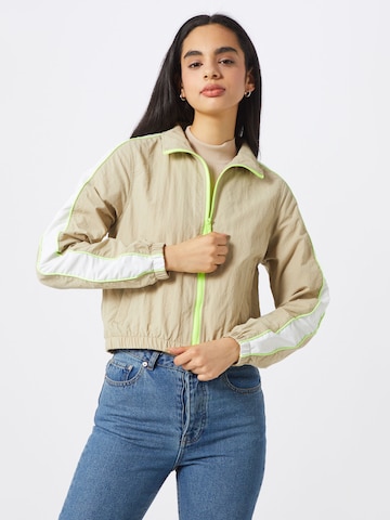 Urban Classics Between-Season Jacket in Beige: front