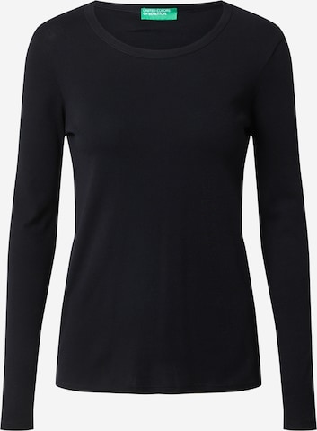 UNITED COLORS OF BENETTON Shirt in Black: front