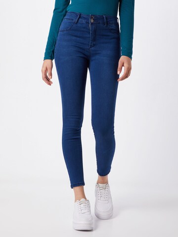 Hailys Skinny Jeans 'Push' i blå: forside