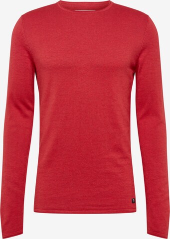 TOM TAILOR DENIM Sweater in Red: front