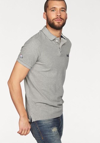 Superdry Poloshirt 'CLASSIC' in Grau: predná strana