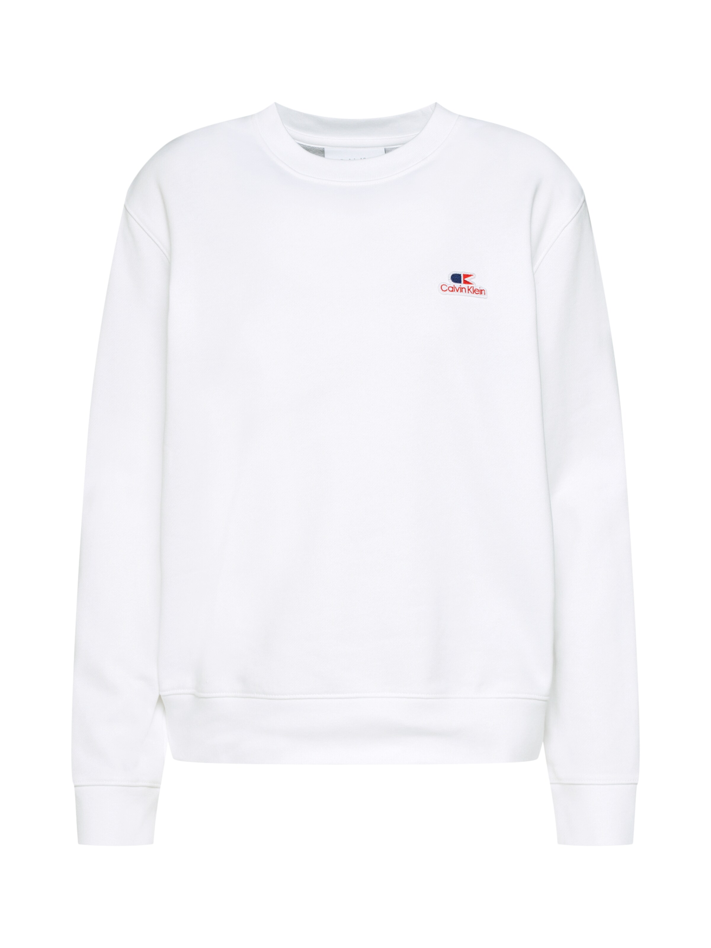 Calvin Klein - Sweatshirt 'VINTAGE LOGO SMALL SWEATSHIRT LS' in de kleur Wit