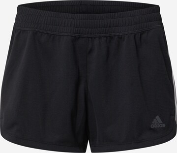 ADIDAS SPORTSWEAR Normální Sportovní kalhoty 'Pacer 3-Stripes ' – černá: přední strana