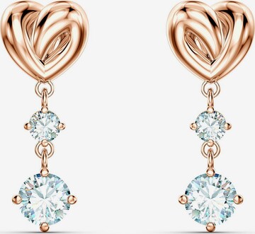 Swarovski Kolczyki 'Lifelong Heart' w kolorze złoty: przód