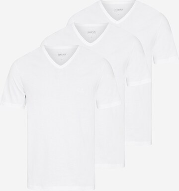 T-Shirt BOSS en blanc : devant