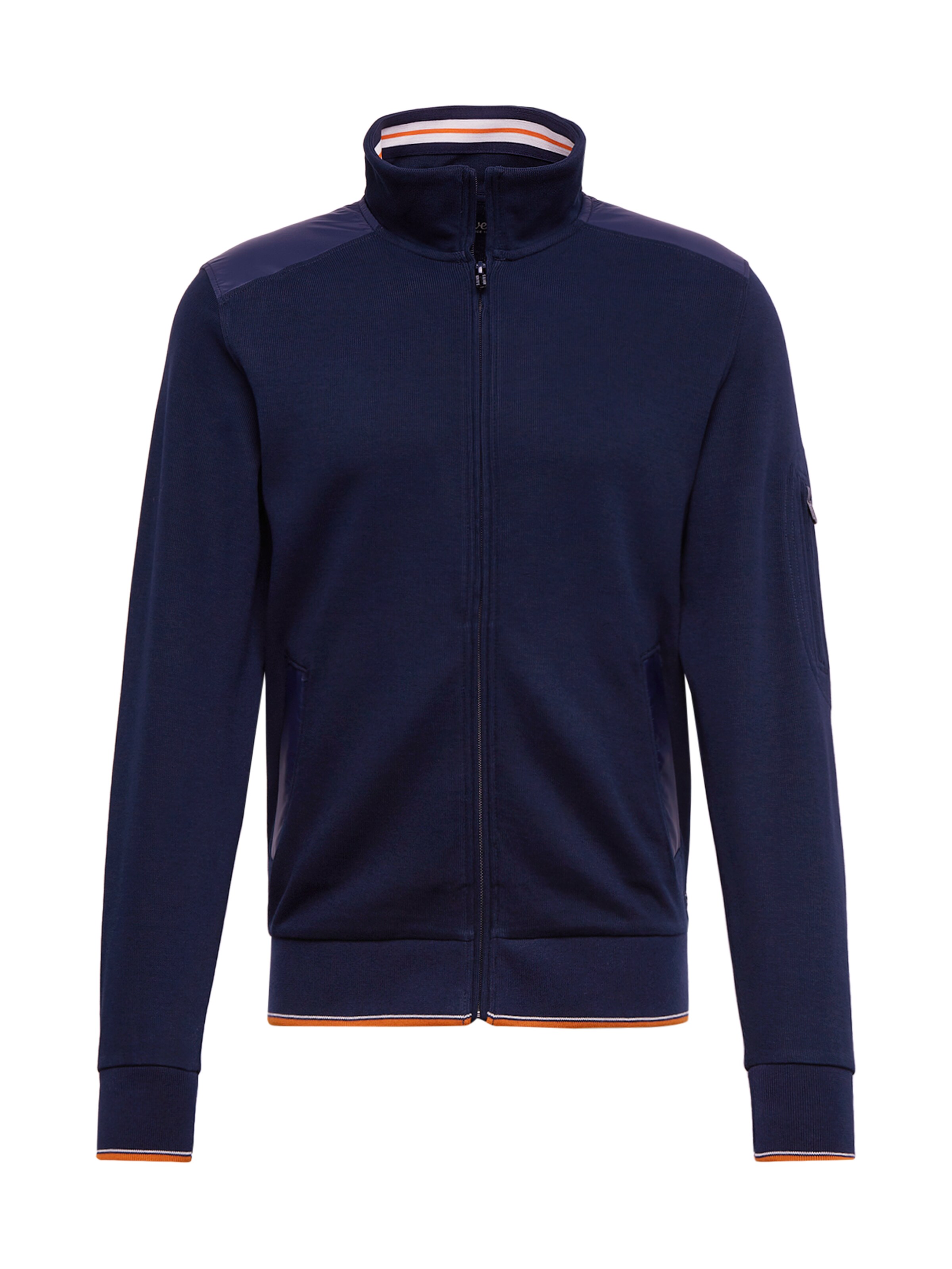 s.Oliver - Gebreid vest in de kleur Donkerblauw