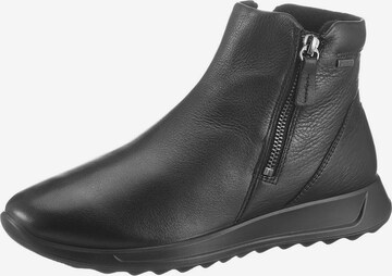 ECCO Ankle Boots 'Flexure Runner' in Black: front