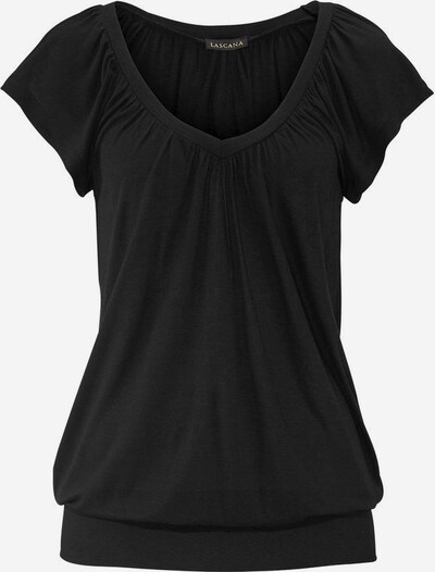 Tricou LASCANA pe negru, Vizualizare produs