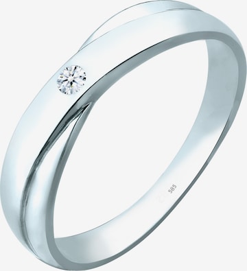 Elli DIAMONDS Ring in Silver: front