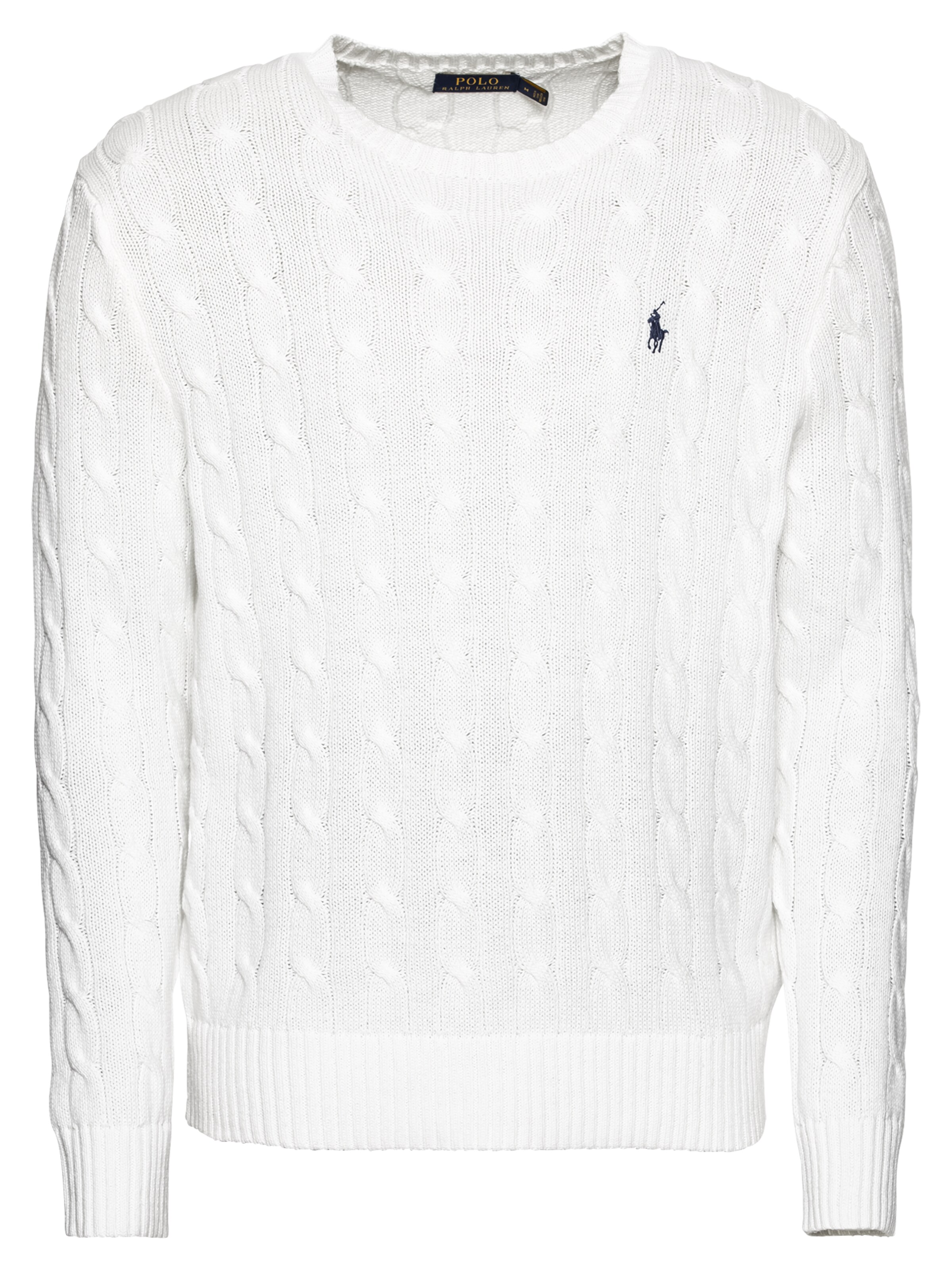 POLO RALPH LAUREN - Trui 'LS CBL CN PP-LONG SLEEVE-SWEATER' in de kleur Wit