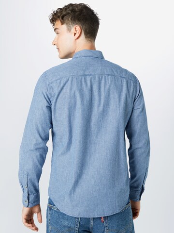 Coupe regular Chemise TOM TAILOR en bleu