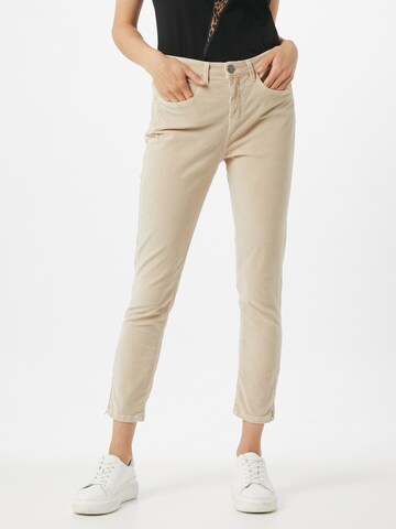 OPUS Slimfit Hose in Beige: predná strana