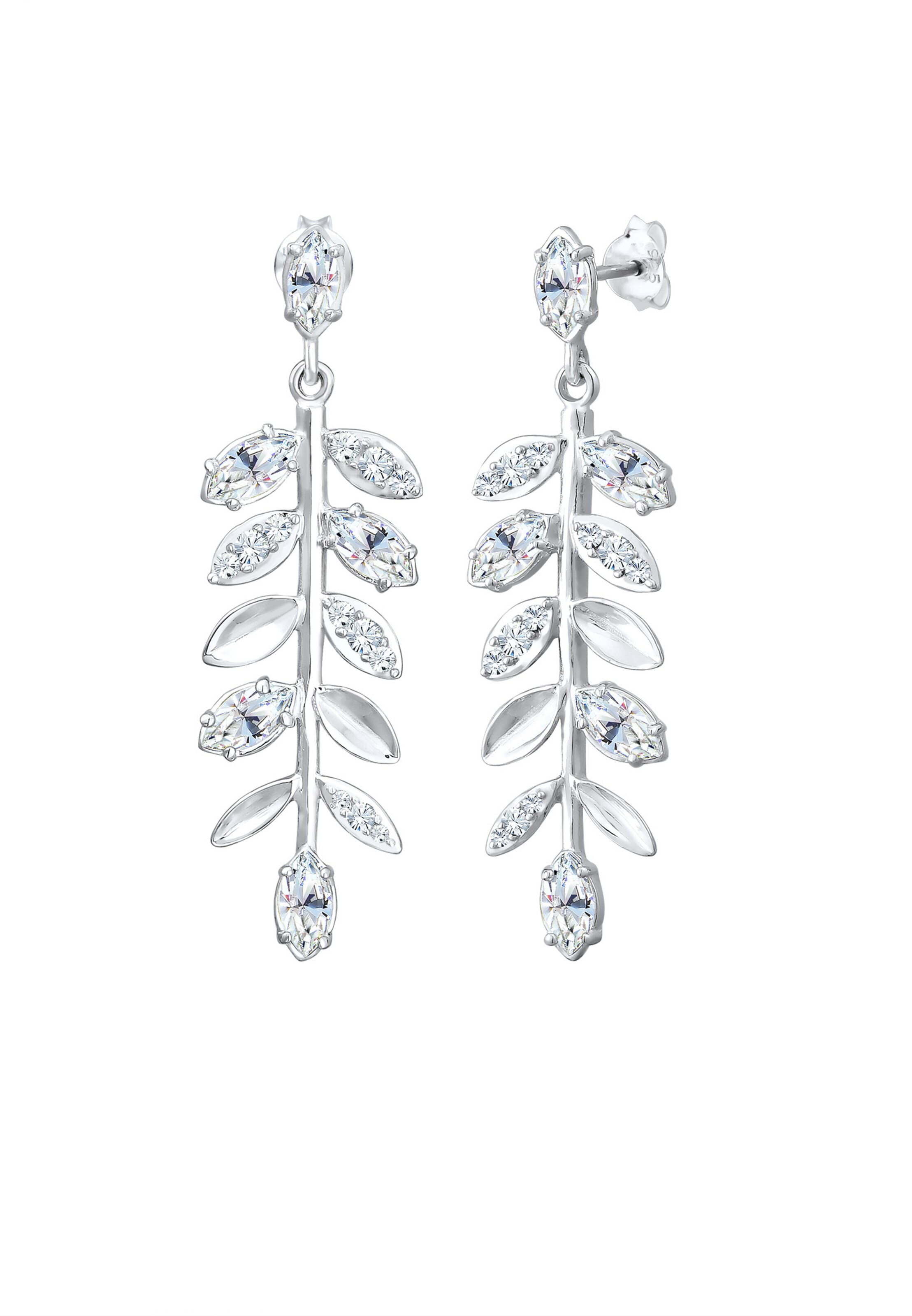 ELLI PREMIUM Earrings 'Blatt' in Silver