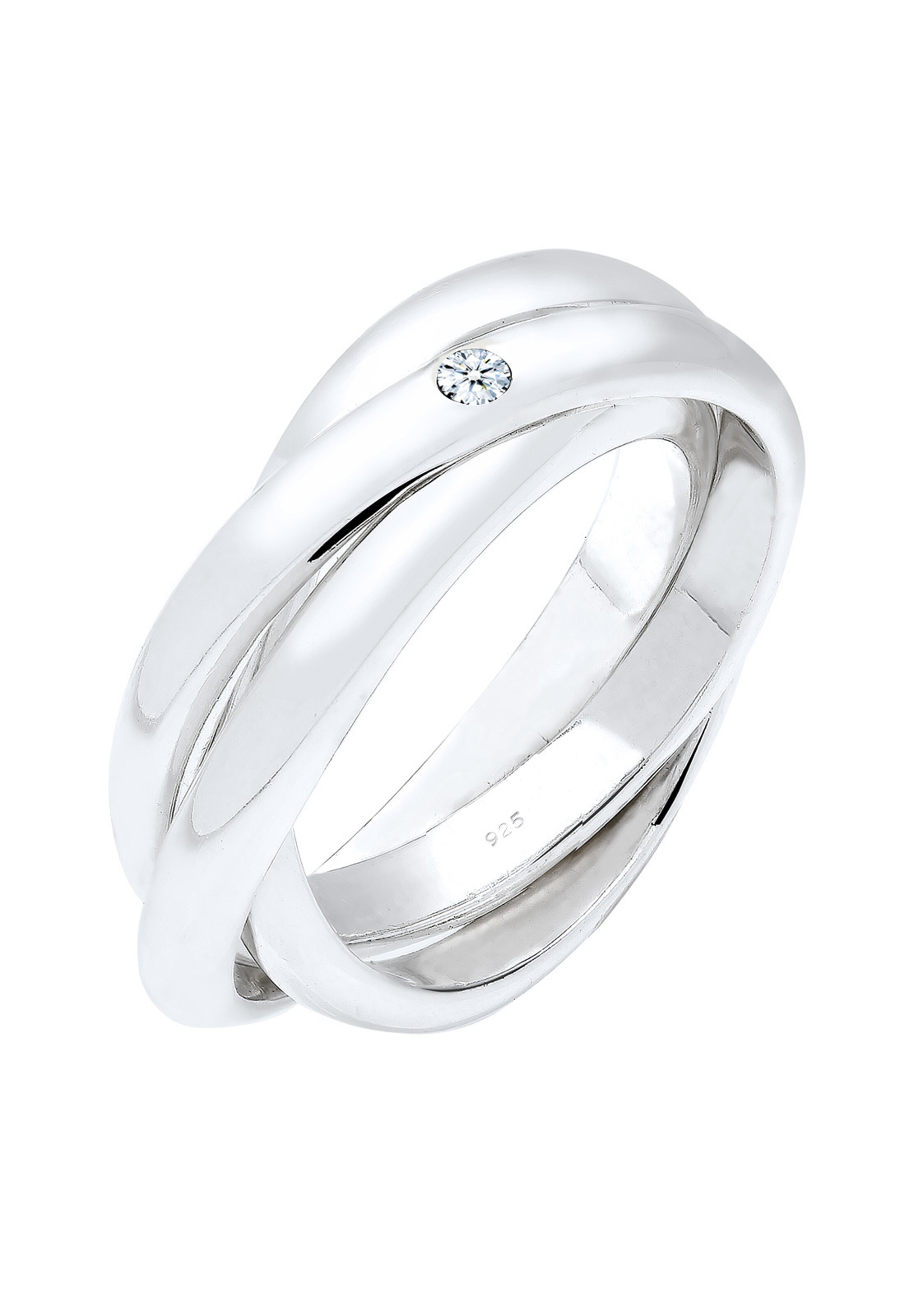 Bague ELLI PREMIUM en argent : devant