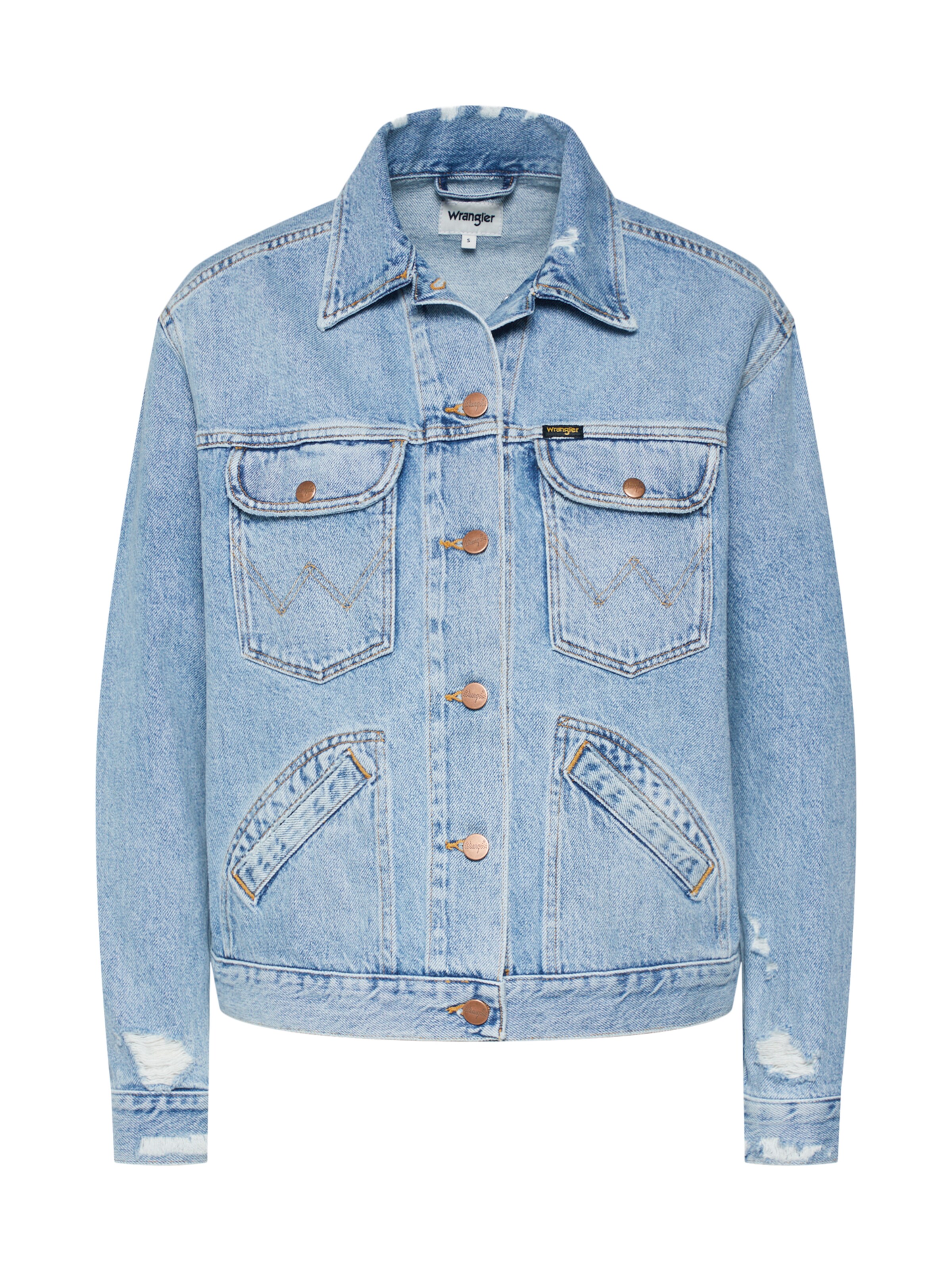 WRANGLER - Tussenjas in de kleur Blauw denim
