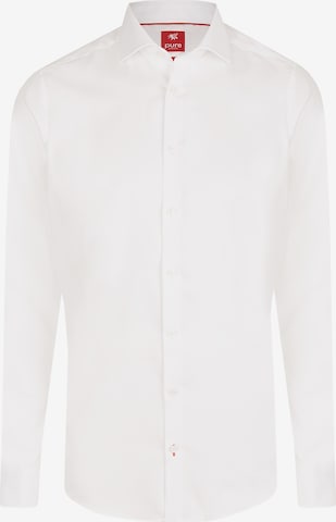 PURE Slim fit Business Shirt in White: front