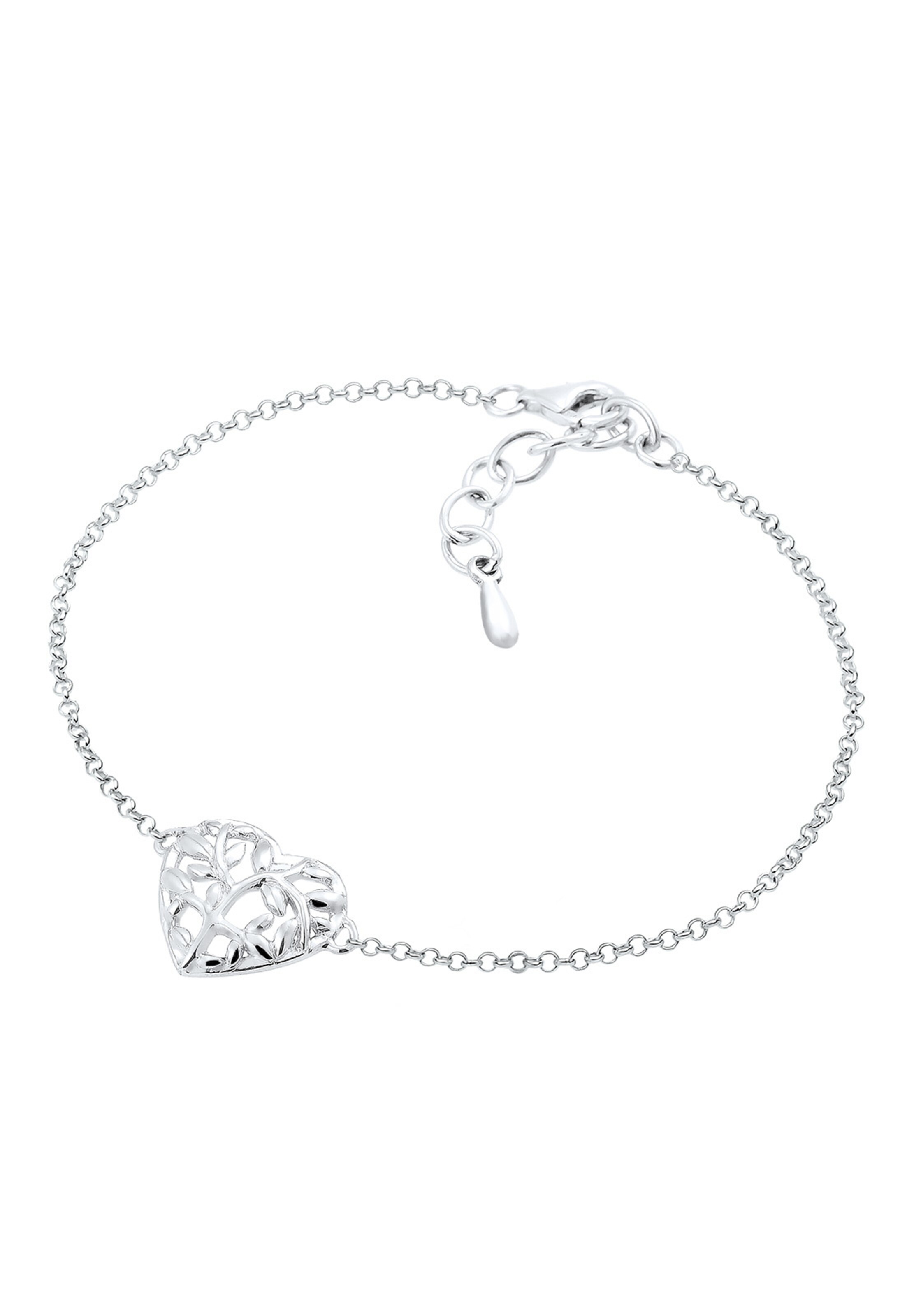 Bracelet 'Herz, Lebensbaum' ELLI en argent