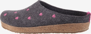 HAFLINGER Slippers 'Cuoricino' in Grey