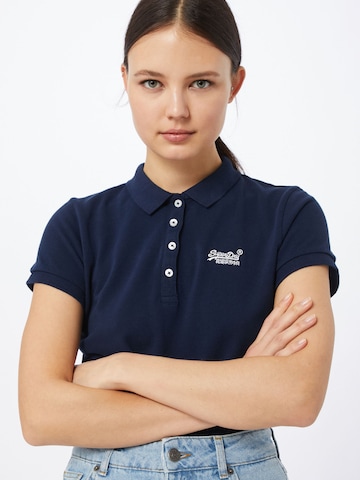 Superdry Poloshirt in Blau: predná strana