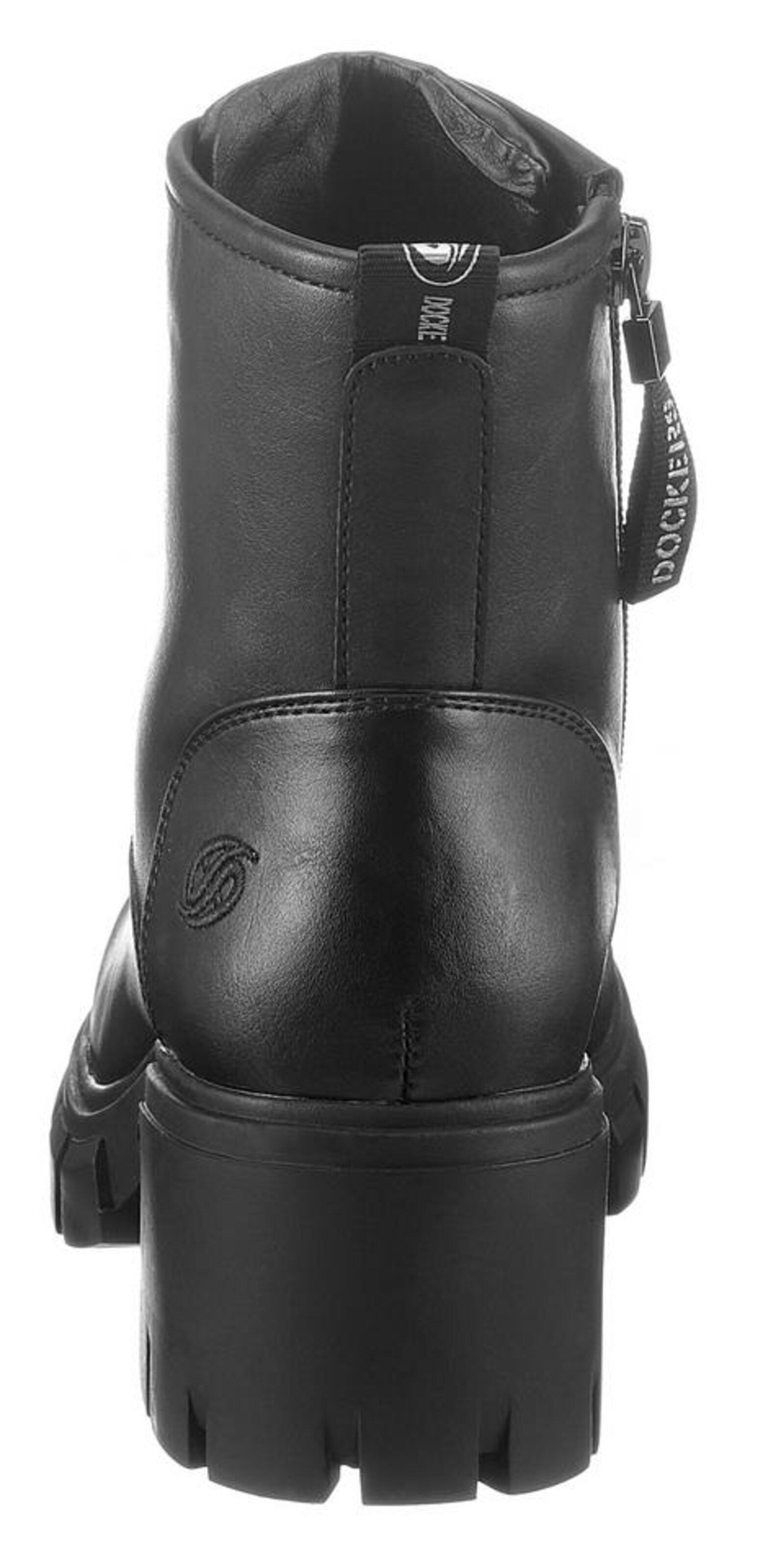 Dockers by Gerli Fűzős rövid szárú csizmák - fekete