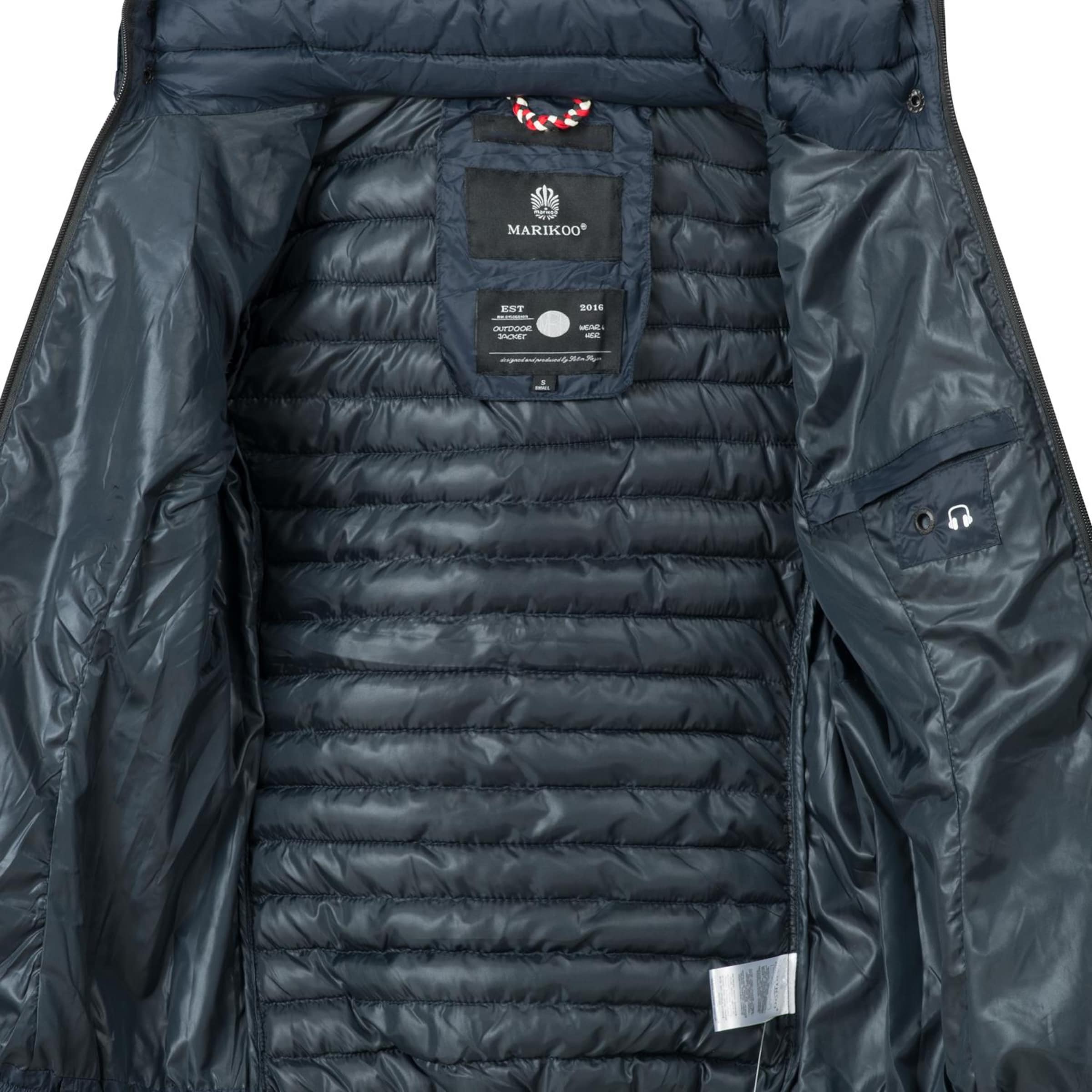 MARIKOO Between-season jacket 'Samtpfote' in Blue