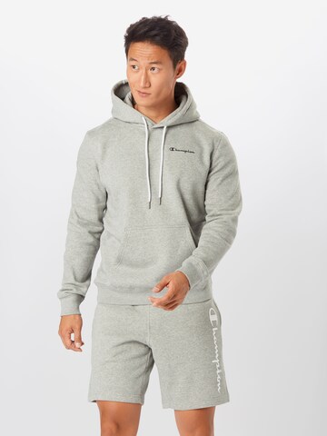 Coupe regular Sweat-shirt Champion Authentic Athletic Apparel en gris : devant