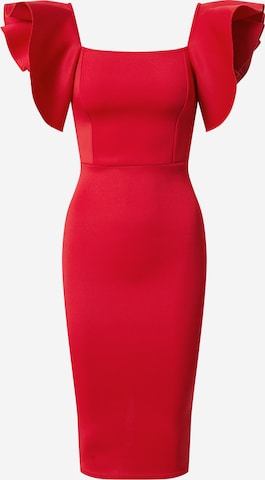 Boohoo - Vestido de cocktail em vermelho: frente