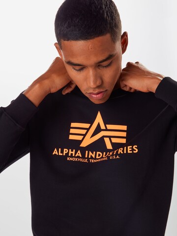 ALPHA INDUSTRIES Tréning póló - fekete