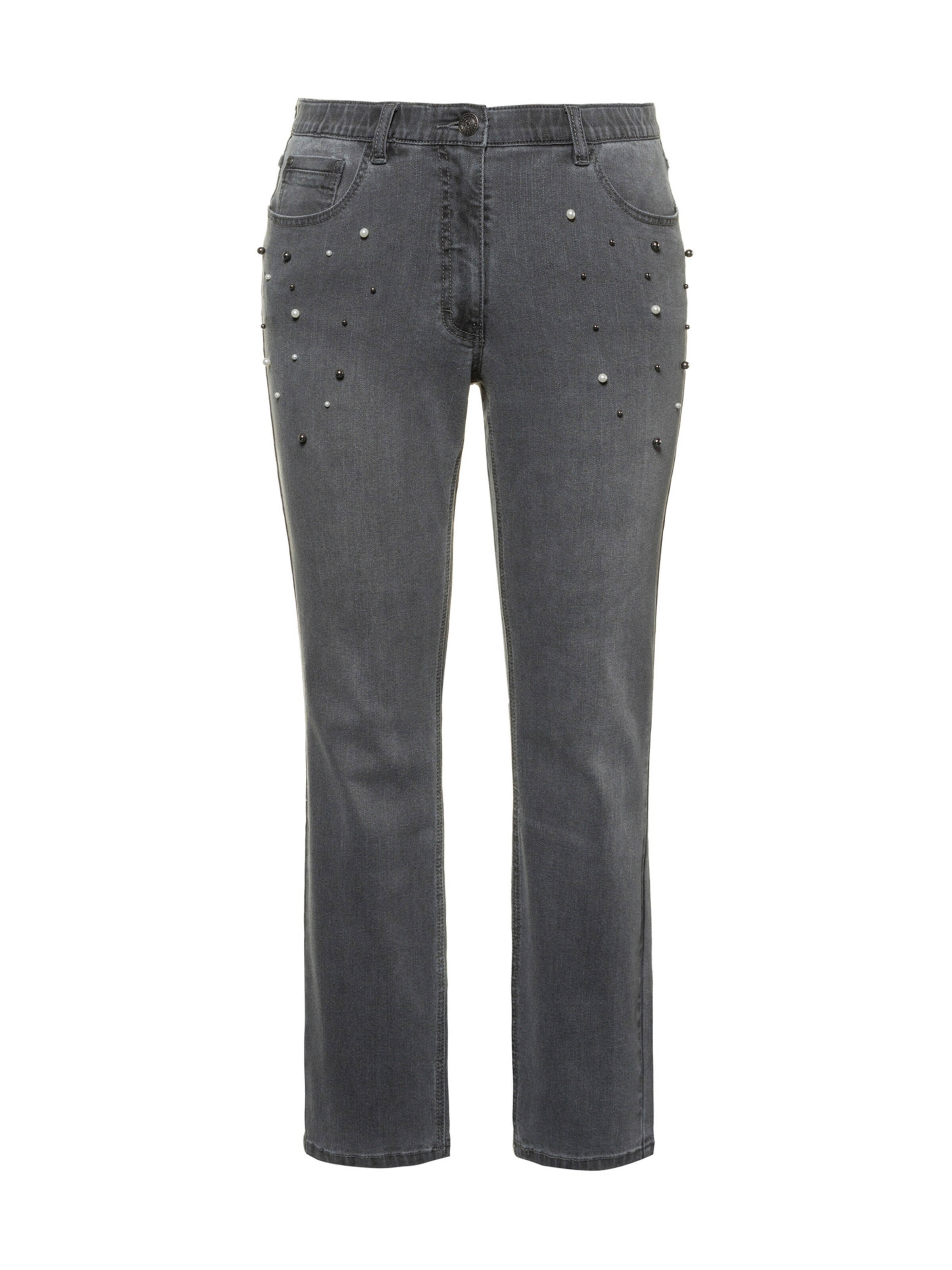 Ulla Popken - Jeans 'Sammy' in de kleur Grey denim