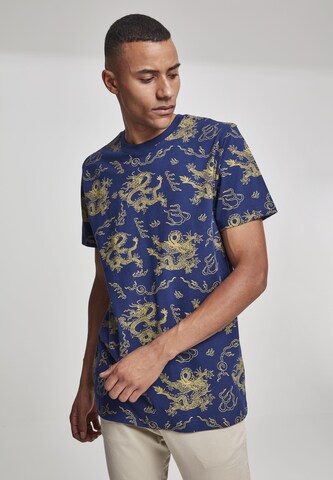 Mister Tee Shirt 'Dragon' in Blauw: voorkant