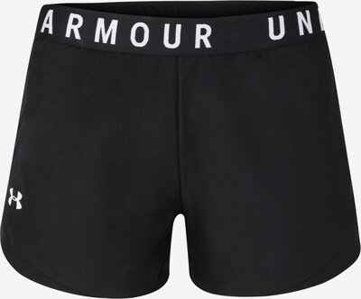 UNDER ARMOUR Calças de desporto 'Play Up 3.0' em preto / branco, Vista do produto