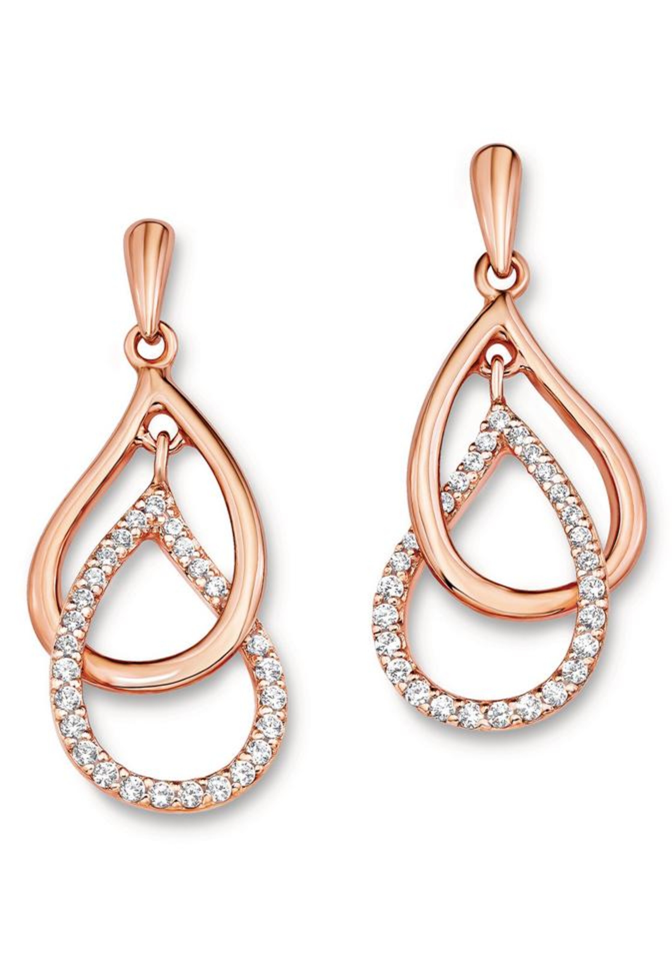 AMOR Ohrhänger in Gold: Vorderseite