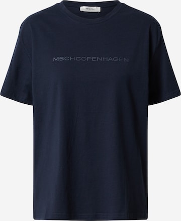 T-shirt MSCH COPENHAGEN en bleu : devant