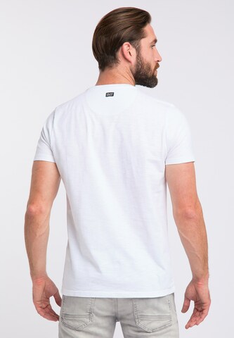 T-Shirt Petrol Industries en blanc