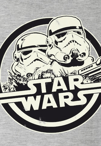 LOGOSHIRT T-Shirt "Stormtrooper" in Grau