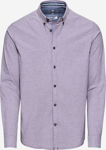 Coupe regular Chemise TOM TAILOR en violet : devant