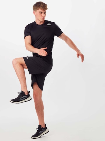 Regular fit Tricou funcțional de la ADIDAS SPORTSWEAR pe negru