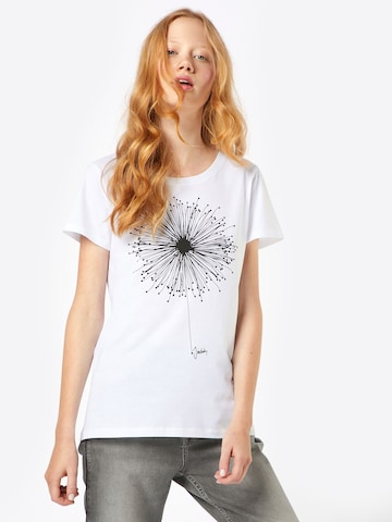 Iriedaily - Camiseta en blanco: frente