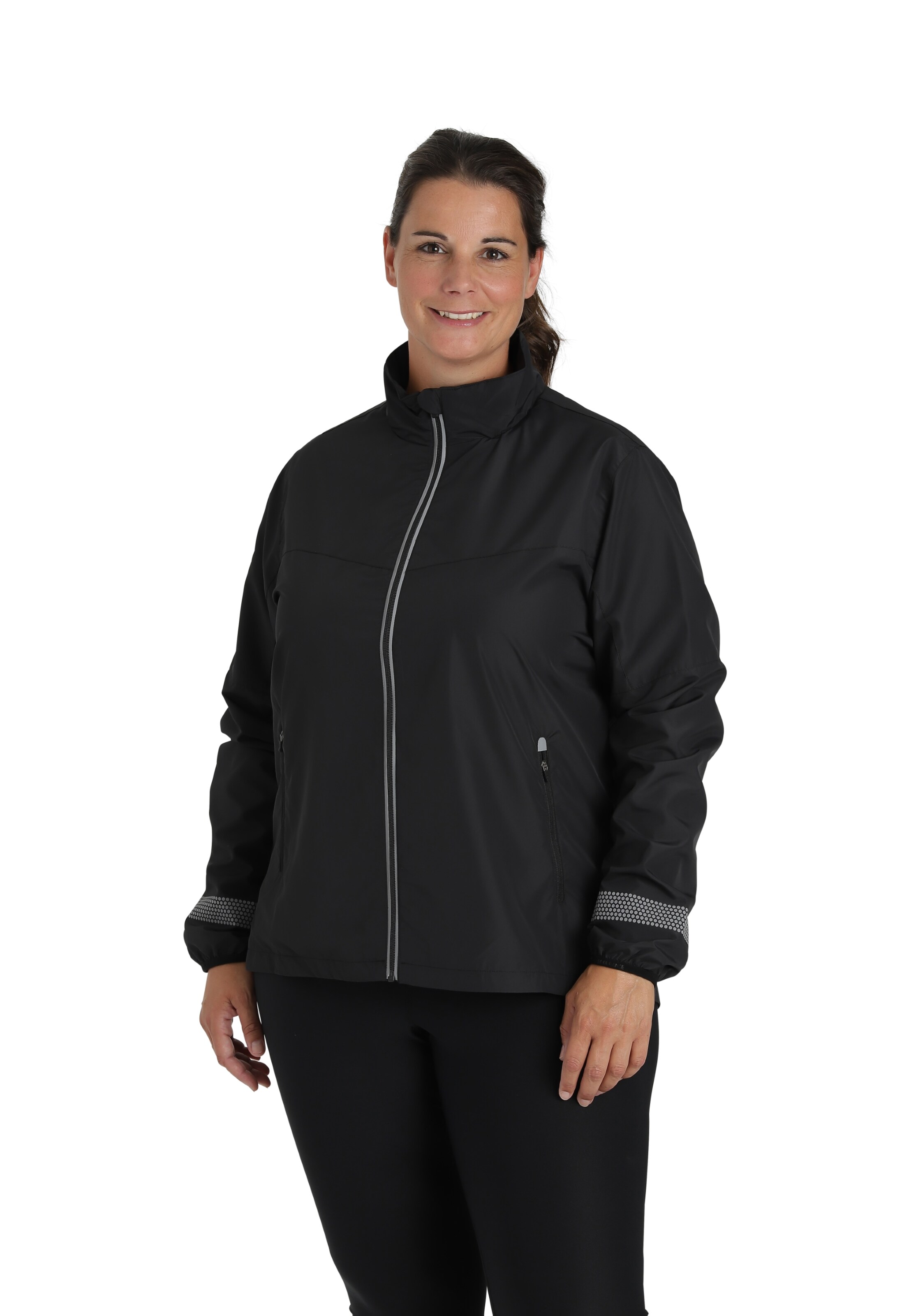 ENDURANCE Laufjacke 'Venee' in Schwarz: Vorderseite