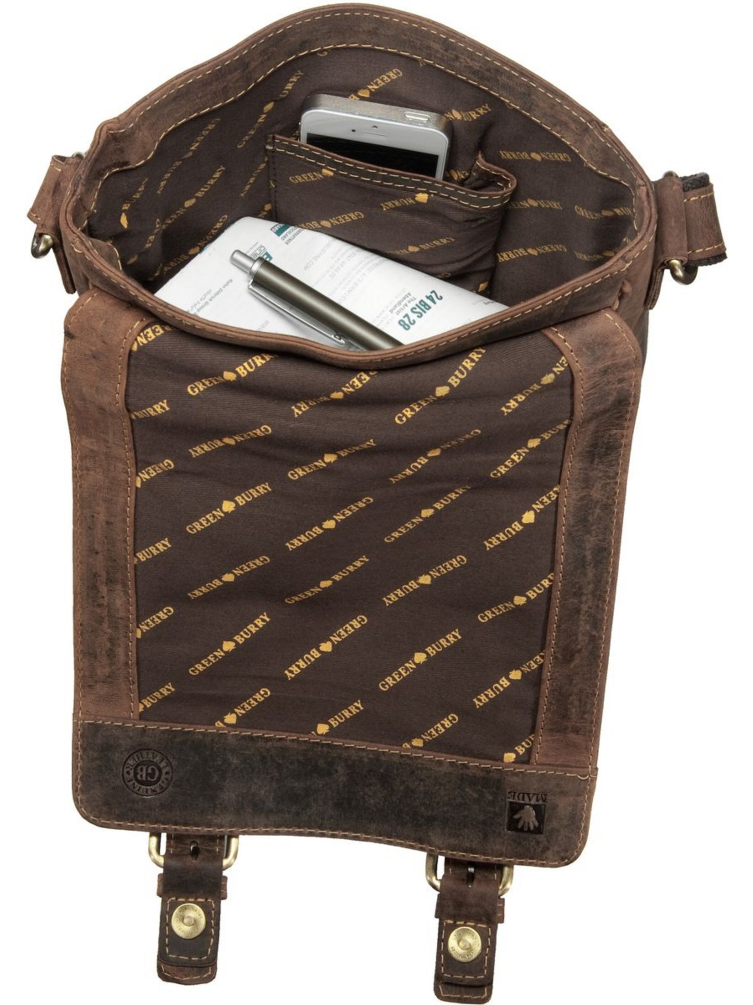 Sac à bandoulière GREENBURRY en marron