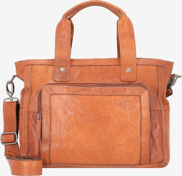 Pride and Soul Document Bag 'Heather Heartbreaker' in Brown: front
