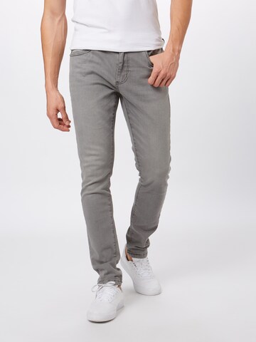 Urban Classics Slimfit Jeans in Grijs: voorkant