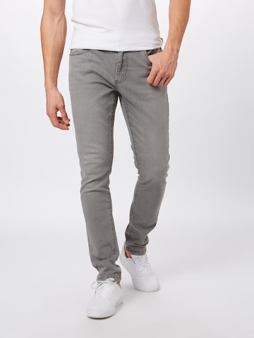 Urban Classics Skinny Džíny – šedá: přední strana