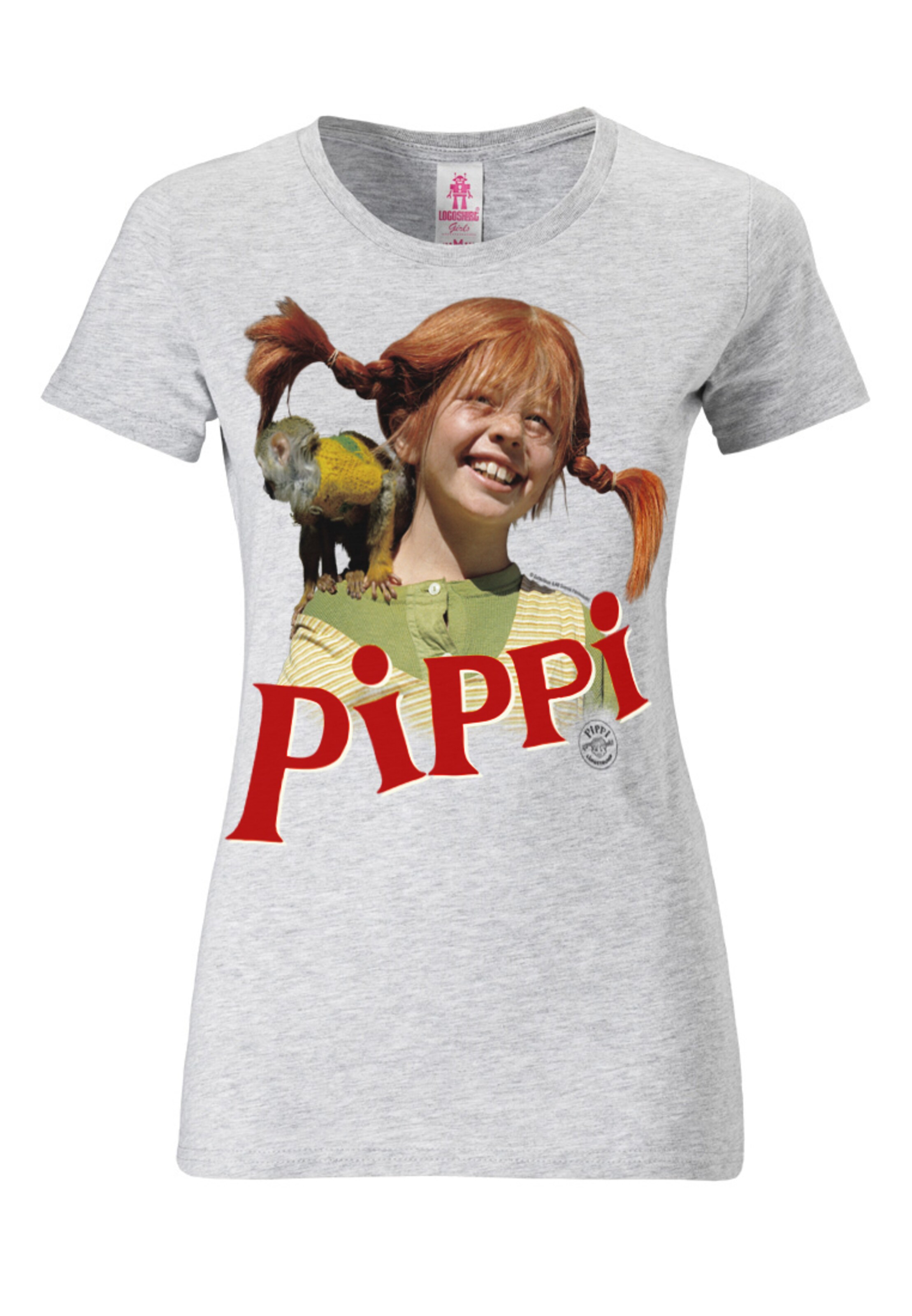 LOGOSHIRT Shirt in Grey: front