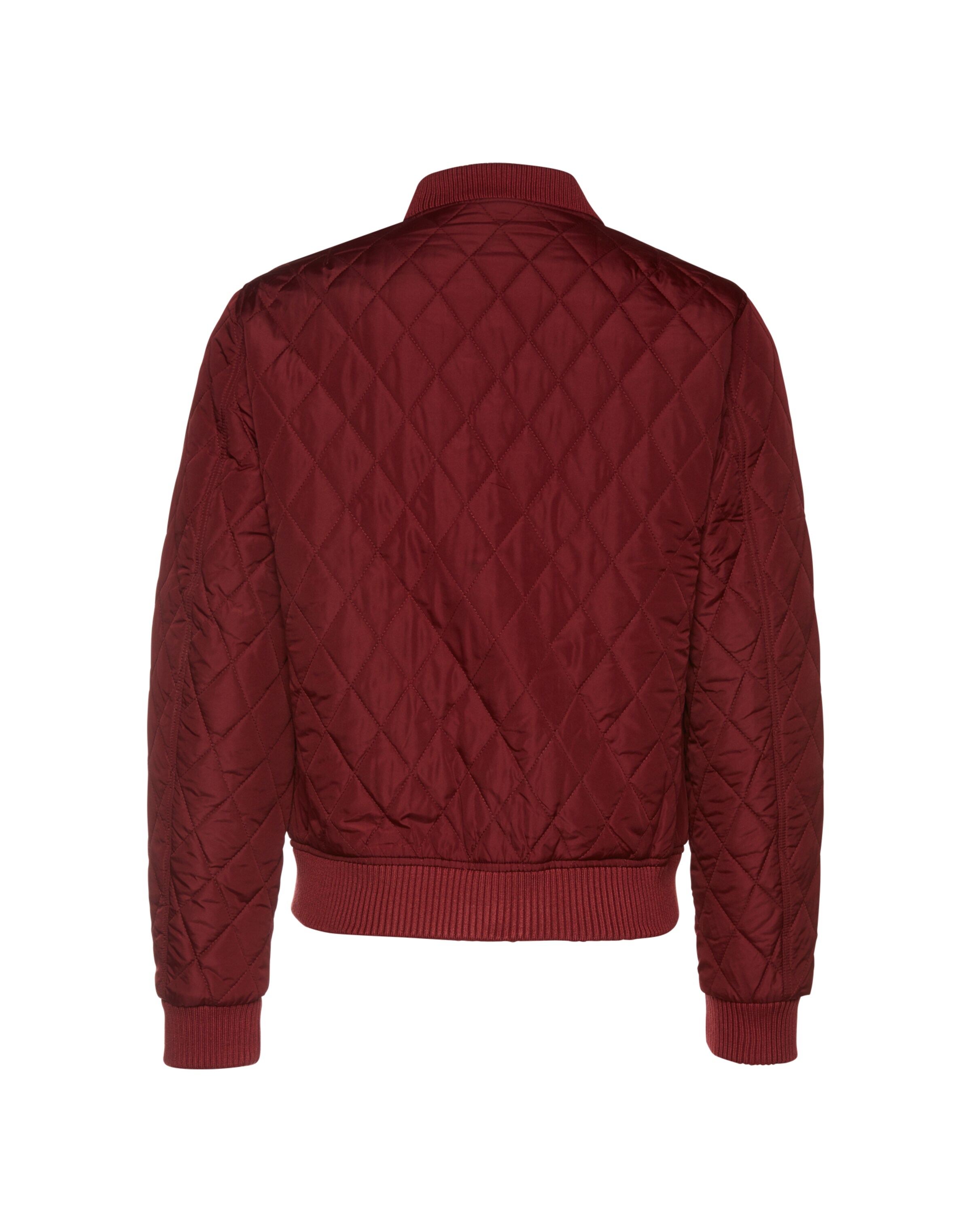 Urban Classics Φθινοπωρινό και ανοιξιάτικο μπουφάν 'Diamond Quilt' σε κόκκινο