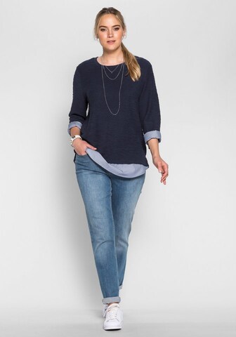 SHEEGO Sweatshirt in Blau