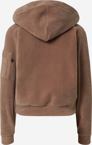 ALPHA INDUSTRIES Sweatshirt 'Polar Fleece' in Brown