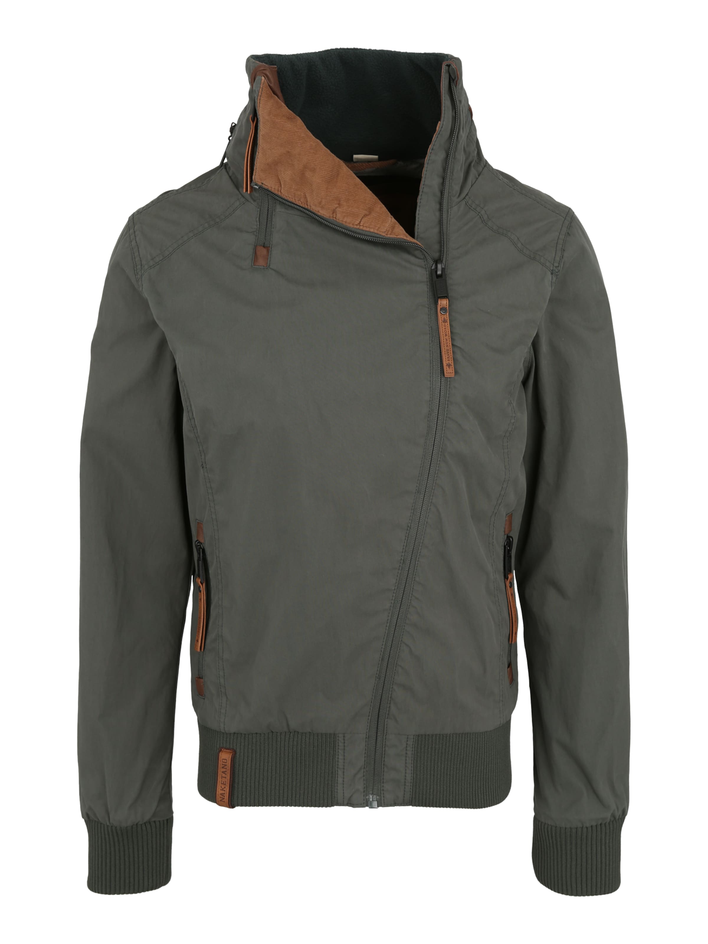 naketano - Tussenjas 'Zechenkind' in de kleur Donkergroen