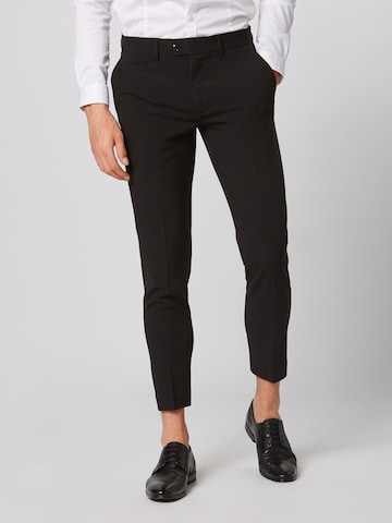 Coupe slim Pantalon à plis 'Club pants' Lindbergh en noir